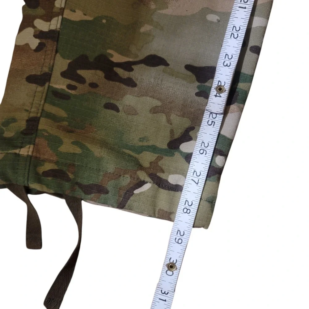 Army Woodland‎ Forest Camo Cargo Pants Men's Size 30 Green Measures 32